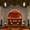 Nef de l'ancienne église de 1931 de l'hôtel Lucile à Silver Lake, Los Angeles, devenue le restaurant Sous Sous