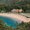 La Villa Miločer d'Aman Sveti Stefan et sa plage au Monténégro
