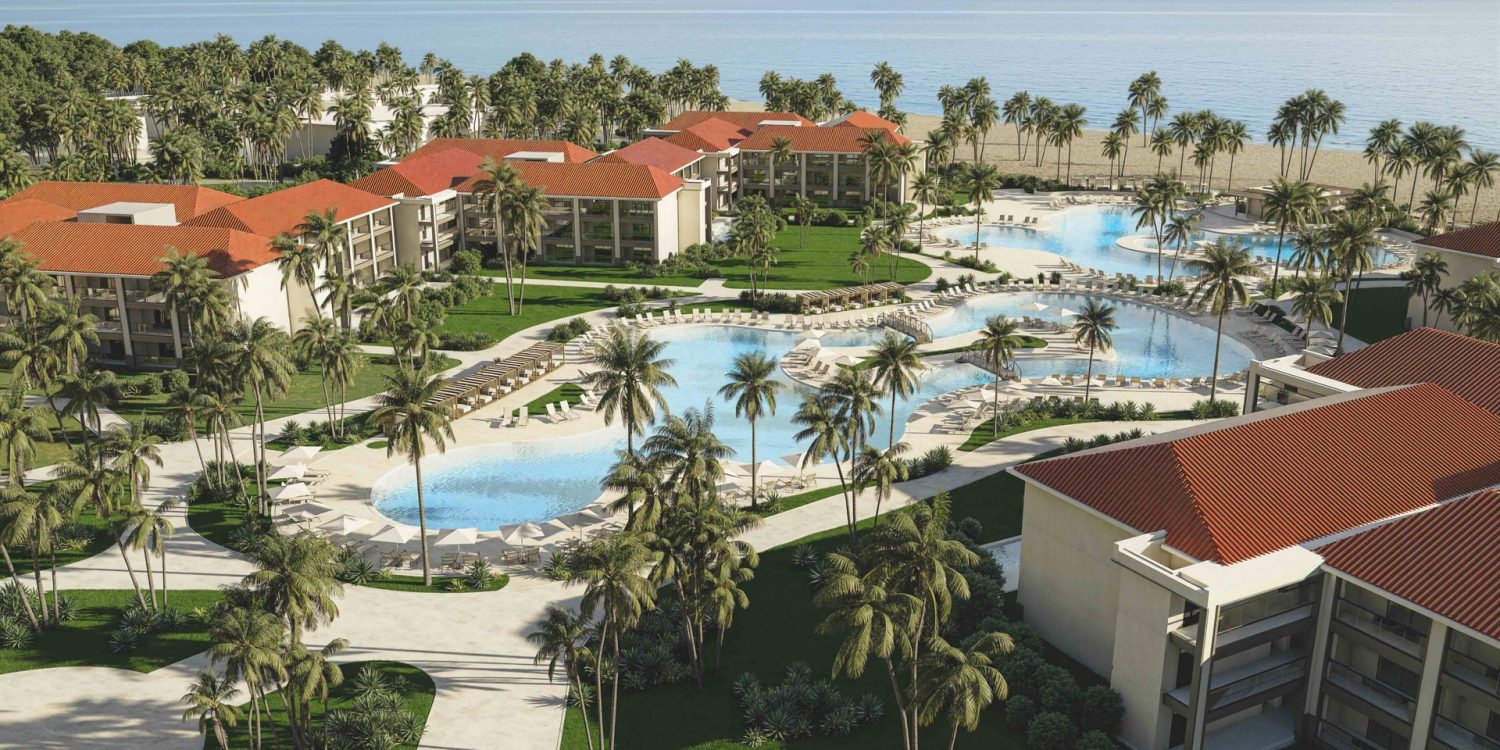 Vue aerienne du Hyatt Vivid Punta Cana, en Republique dominicaine