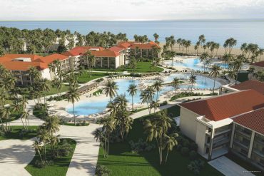 Vue aerienne du Hyatt Vivid Punta Cana, en Republique dominicaine