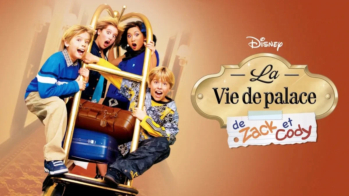 L’affiche de La Vie de palace de Zack et Cody, la série Disney Channel dont l’hôtel Tipton est le décor
