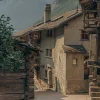Les raccards du village d'Evolène, dans le Val d'Hérens, où s'installe Le Rucher
