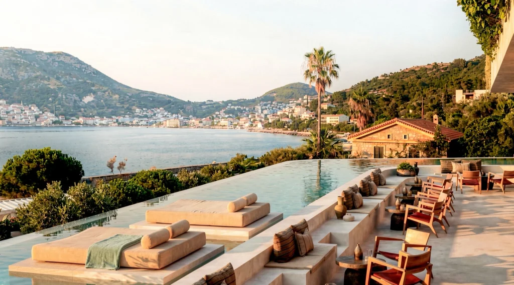 L&rsquo;hôtel Nírema Samos ouvre face à la baie de Vathy : le premier MGallery de l&rsquo;île, 72 chambres et 8 suites à piscine privée