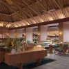 Vue d'artiste du futur Regent Bora Bora, salon ouvert sur le lagon (image IHG Hotels & Resorts)