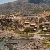 The Revery, vu du ciel, dans sa crique du sud-ouest de la Crète