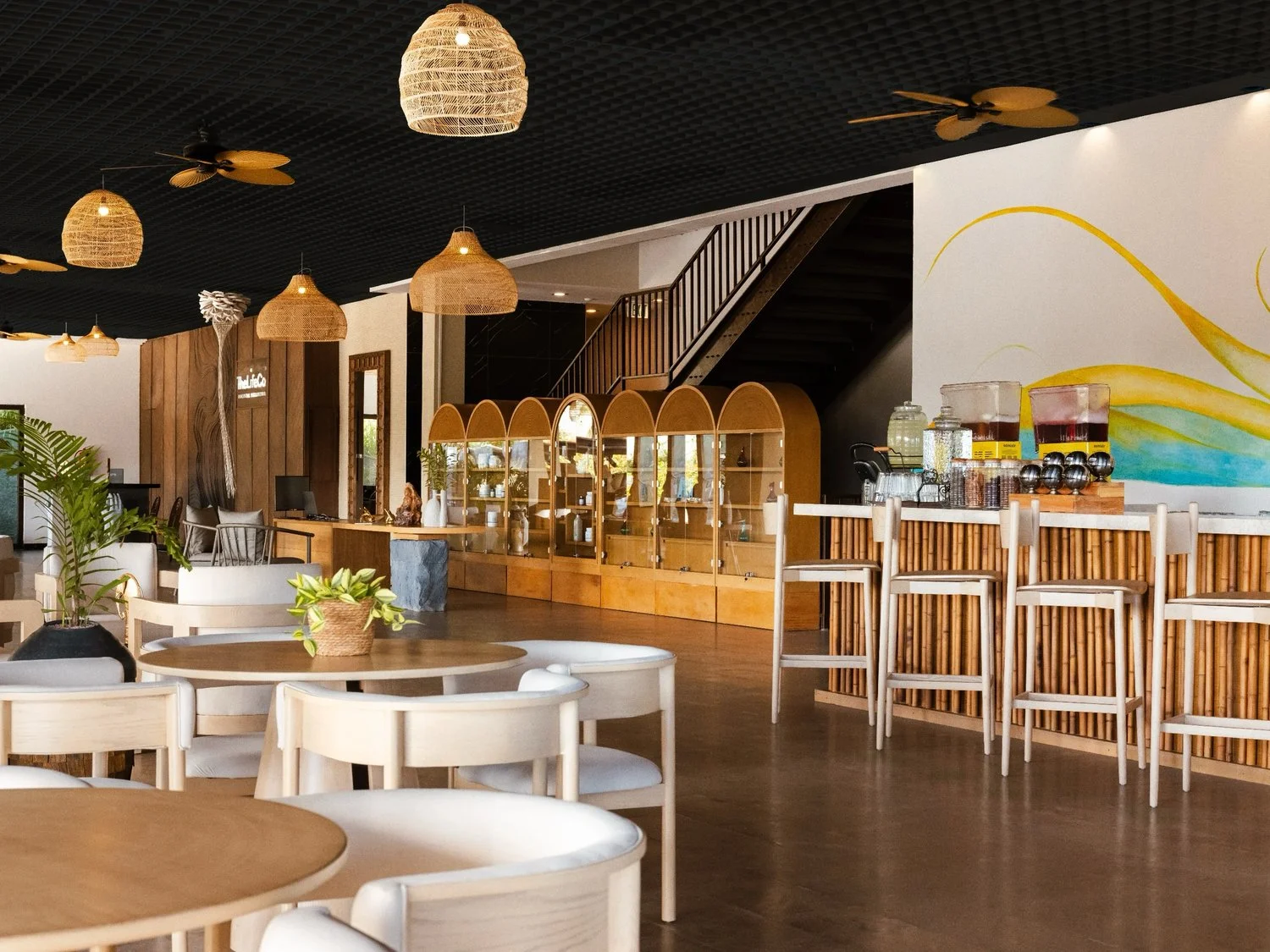 Le restaurant et le bar à jus de TheLifeCo Sainte-Lucie