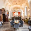 Le Refectory Bar de l'Augustine Hotel à Prague, installé dans l'ancien réfectoire des moines