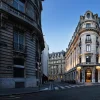 La façade de l'hôtel Banke Opéra, rue La Fayette à Paris, racheté par Pontegadea, la société d'Amancio Ortega
