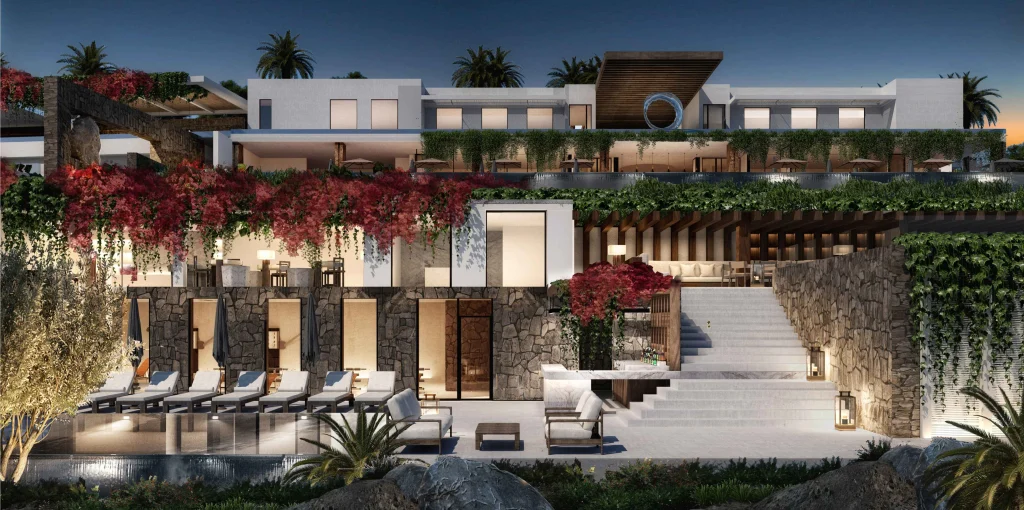 O resort ORA Hospitality Mykonos abre em maio de 2027 em Kalo Livadi: 93 unidades e 100 milhões de euros