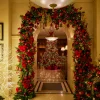 Le hall de l'hôtel The Lanesborough à Londres décoré pour Noël